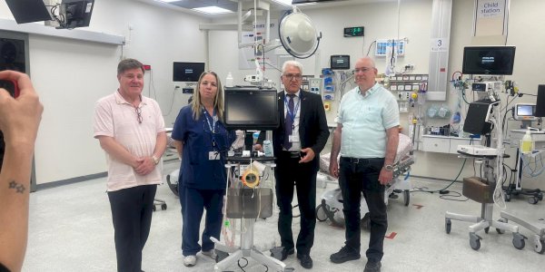 טכס רשמי להענקת מכשיר אולטרסאונד נייד חדש ליחידת הטראומה של המרכז הרפואי זיו